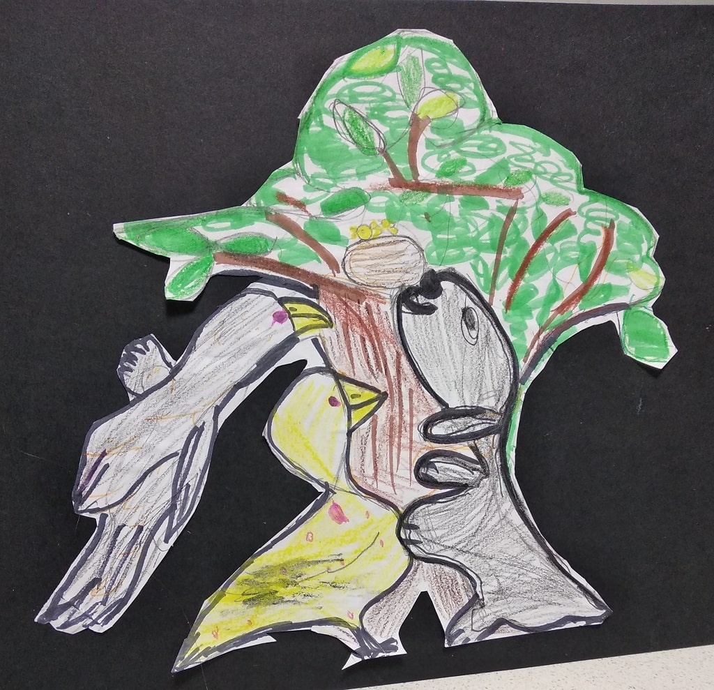 ציור בשתי ידיים בו זמנית