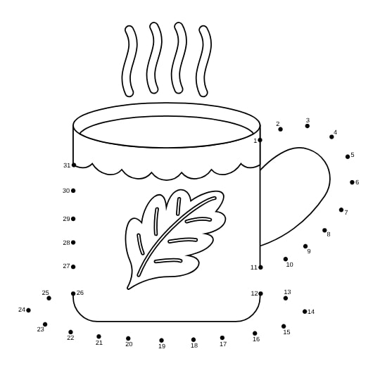 דפי עבודה קו נקודה לחורף