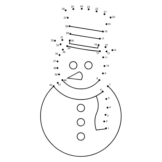 דפי עבודה קו נקודה לחורף