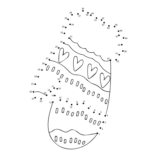 דפי עבודה קו נקודה לחורף