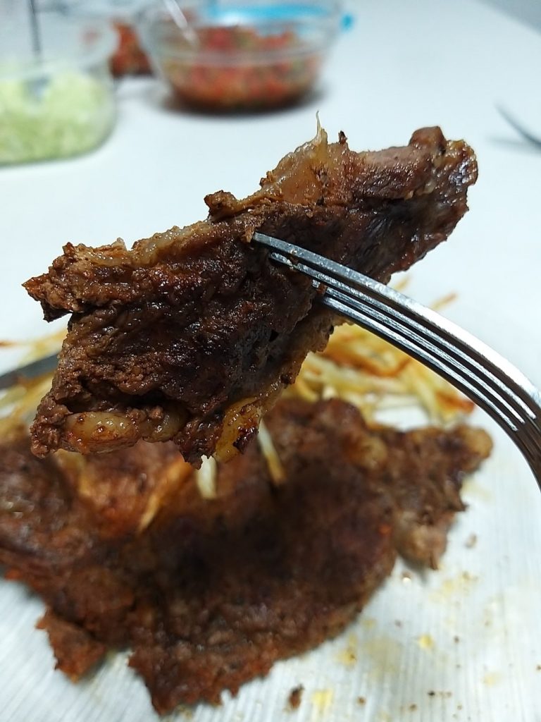 סטייק אנטריקוט במחבת