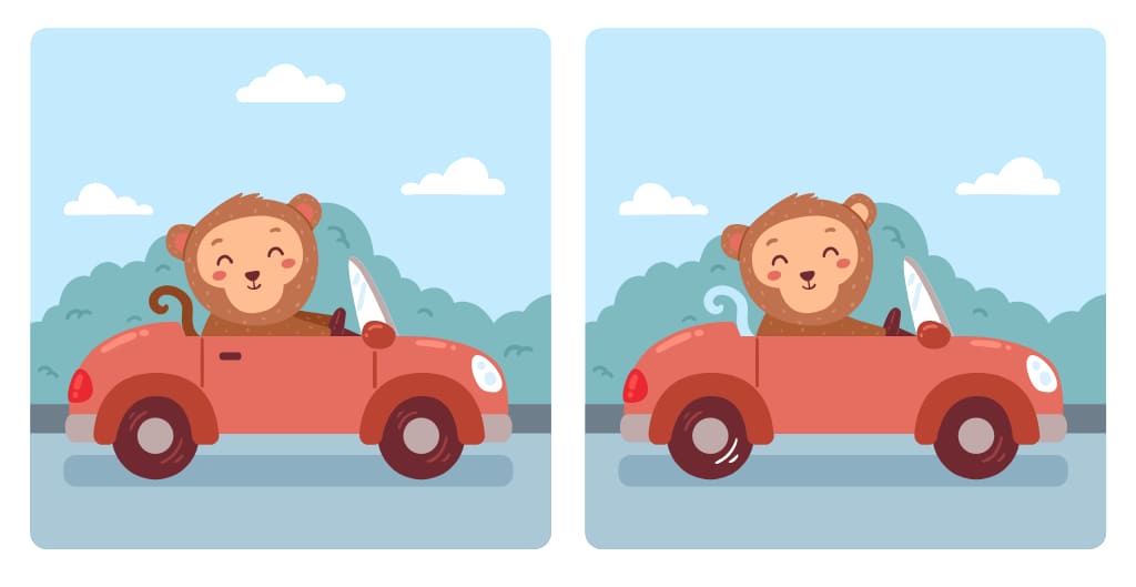 תרגיל מציאת הבדלים בין שתי תמונות