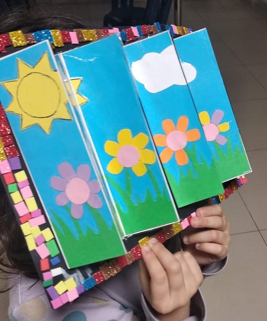 יצירה לילדים שמש ירח וכוכבים